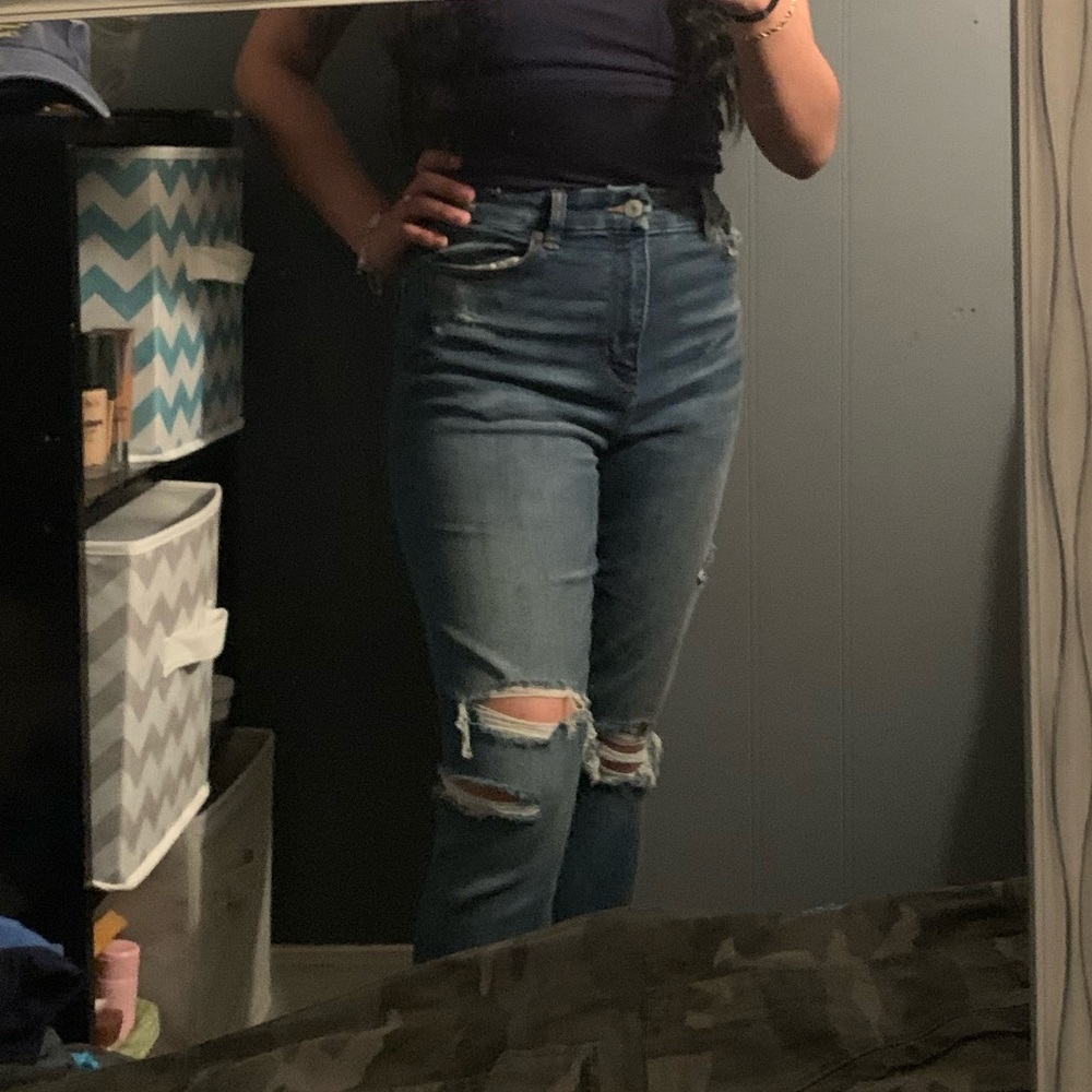 american eagle high rise jeans